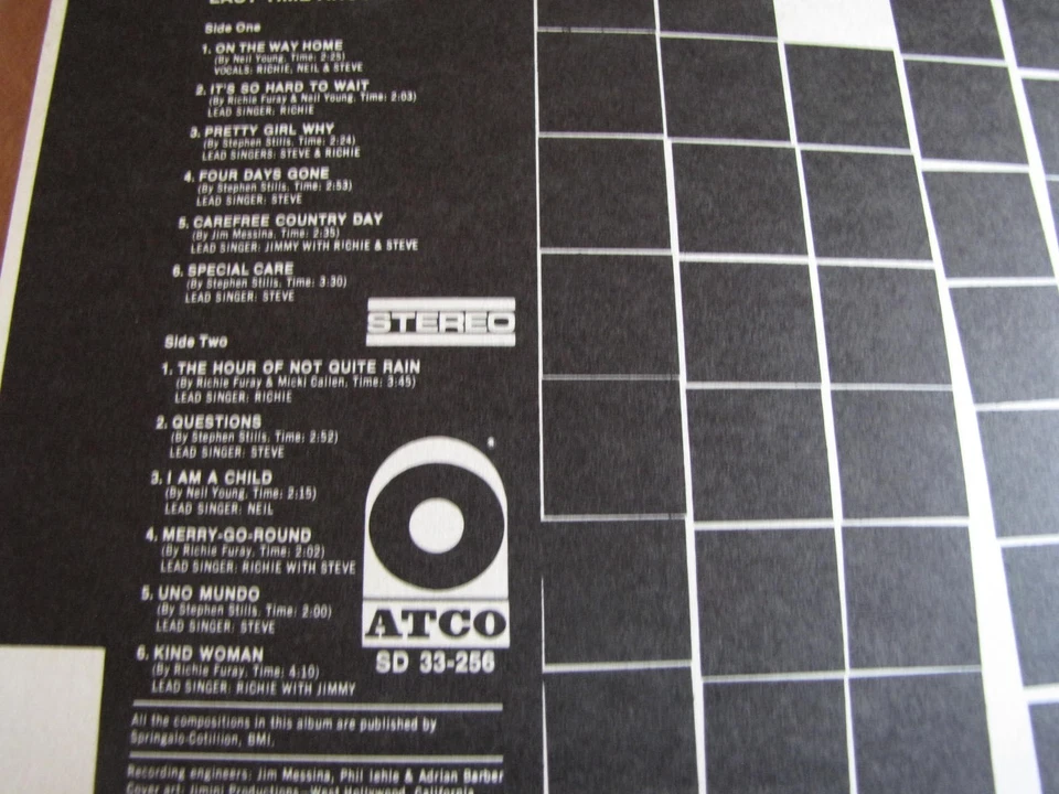 Near Mint Buffalo Springfield Last Time Around original Atco 1968 gatefold clean - Image 3 of 4