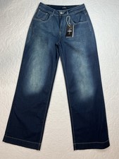 Flamingals NWT Lightweight Curvy Wide Leg Jeans - S