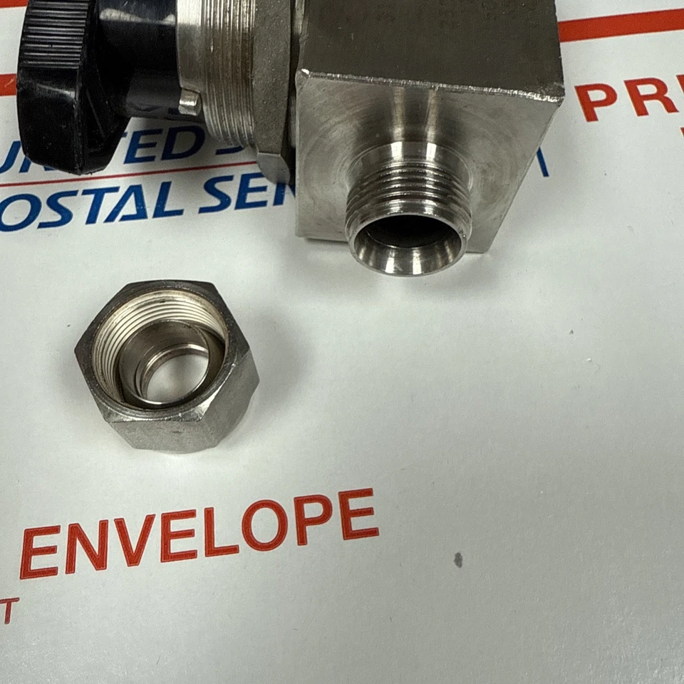 Swagelok SS-45S8 1/2" Acero Inoxidable Serie 40 Válvula de Bola 12 Cv Mango de Palanca Foto 2 de 4