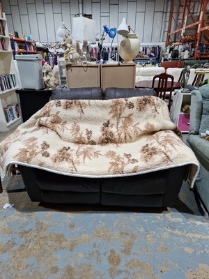 Große dicke Decke Woolmark aus reiner Merinowolle 200 x 200 cm