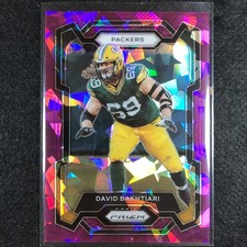 2023 Prizm Football David Bakhtiari Base Purple Ice 137/225