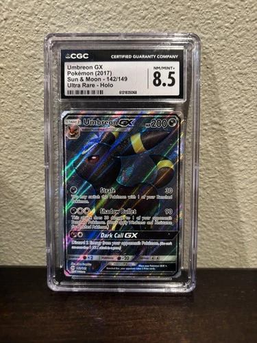 2017 Pokemon Sun & Moon Ultra Rare #142 Umbreon GX CGC 8.5