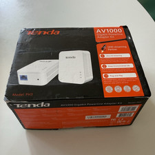 Tenda PH3 AV1000 Gigabit Powerline Adapter Kit Twin Pack 2x Ethernet White