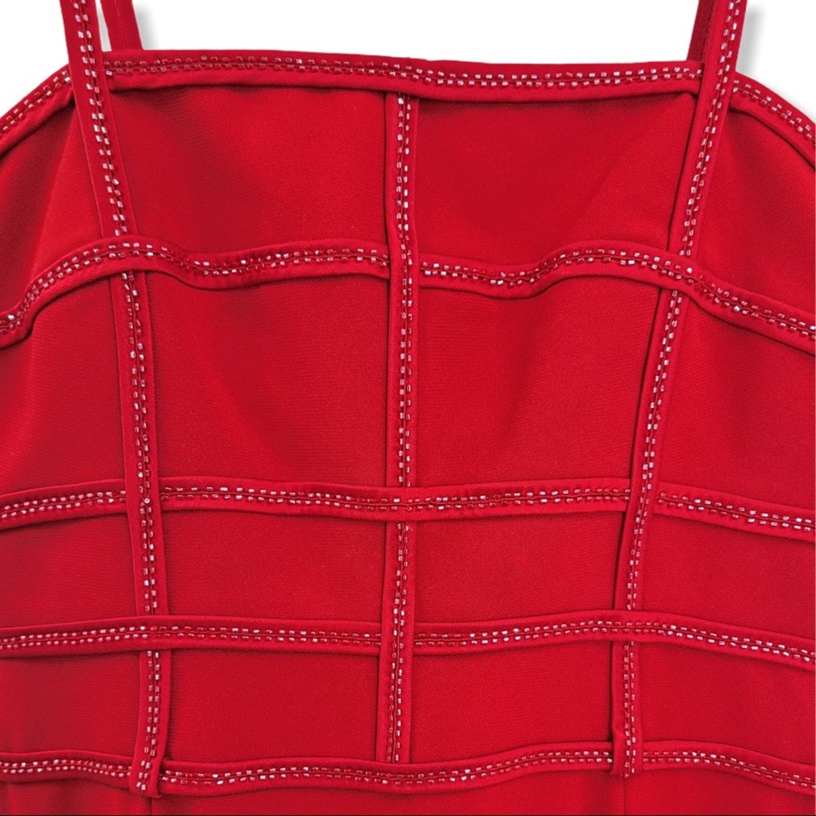 Daymor Couture Red Long Evening Gown & Jacket Size 4 NWT