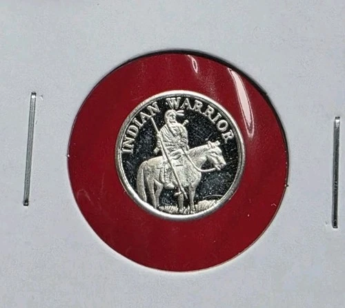 2013 Texas Indian Warrior - 1 Gram .999 Fine Silver Bullion Round Coin Bar