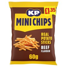 KP Mini Chips Beef 60g Full Box (20 Packs) Full Box