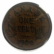 1920 Canada Small  Cent  Copper Penny High Grade Condition#0130