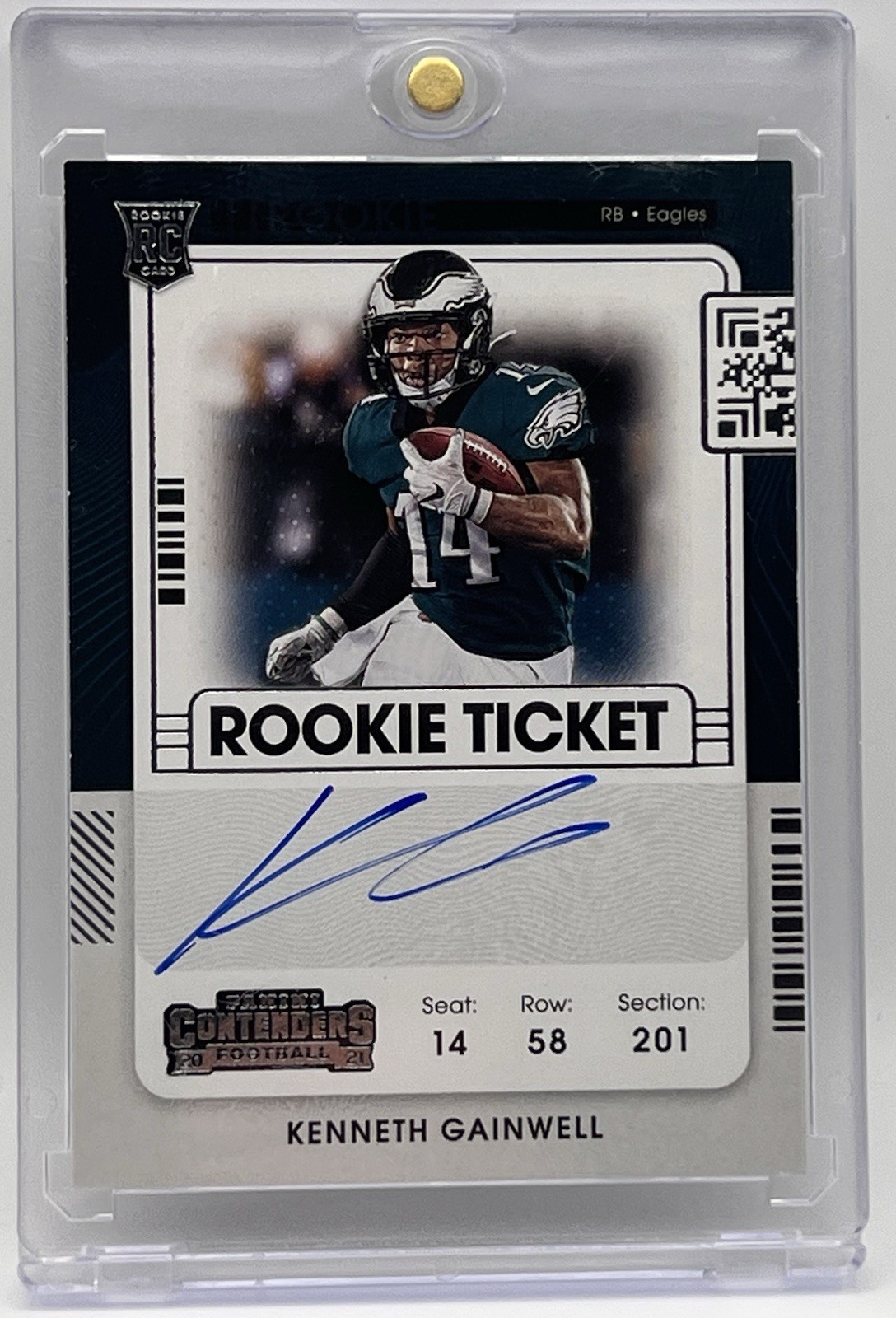 Kenneth Gainwell Panini Contenders #139 Autograph