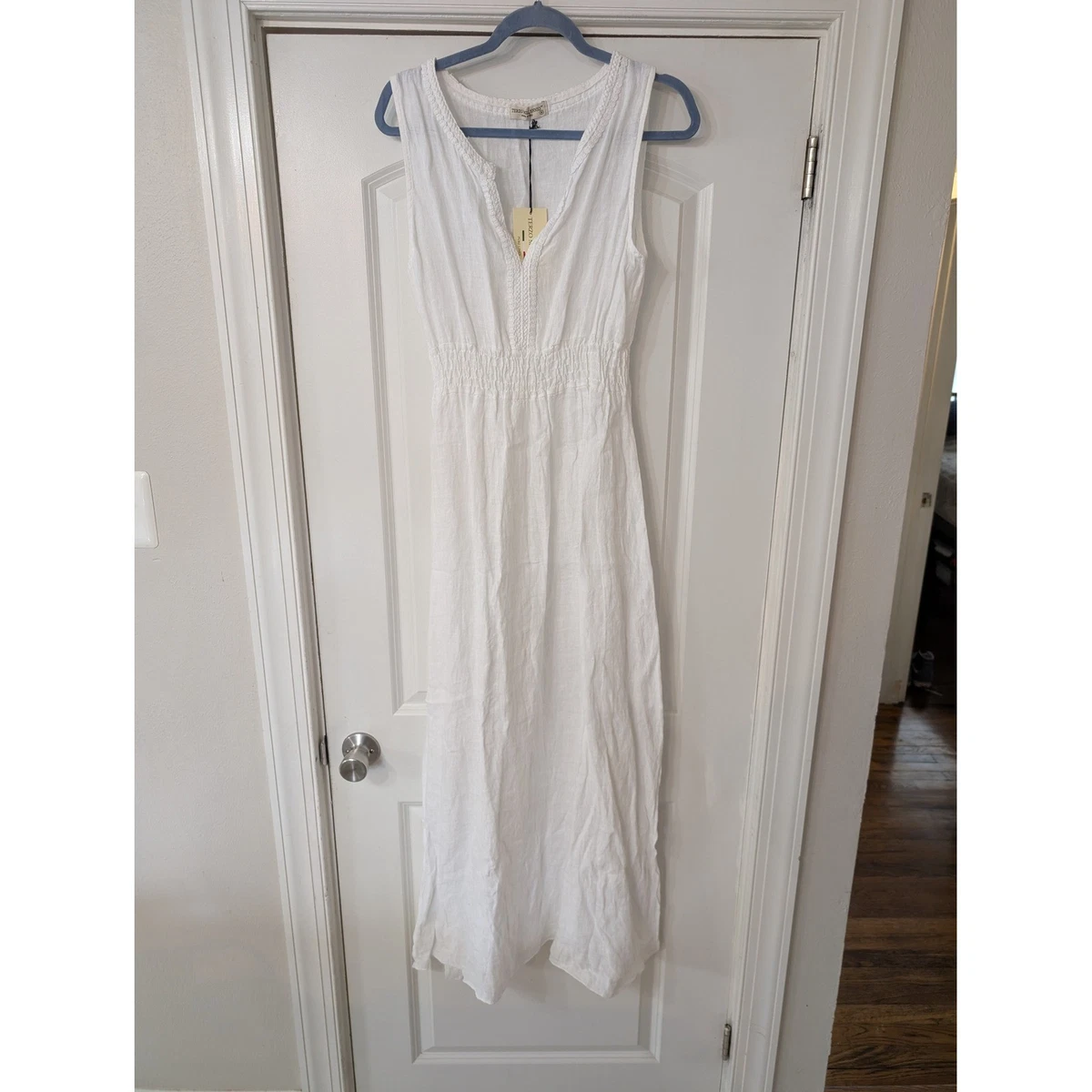 chinese dress ladies Lucie Linen Maxi Dress