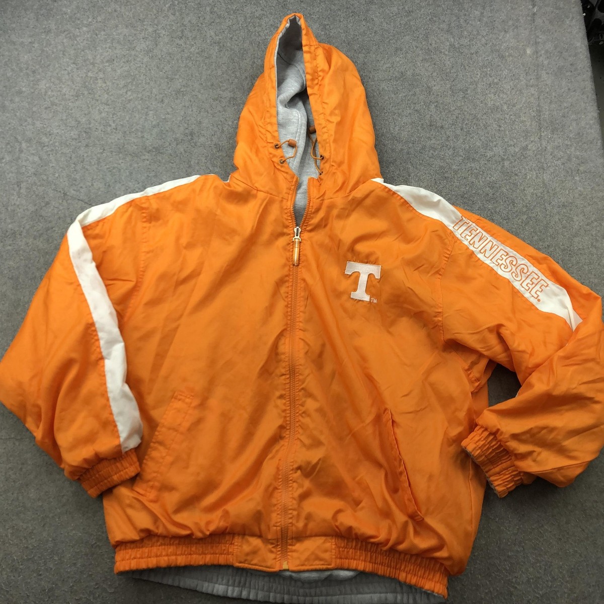 Vintage Tennessee Volunteers Jacket Mens XL Orange Gray Reversible