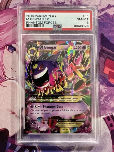 2014 Pokemon M Gengar EX 35/119 XY Phantom Forces PSA 8