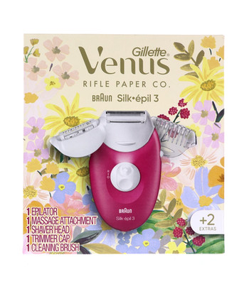 Gillette Venus + Rifle Paper Co. Braun Silk Epil 3 Epilator