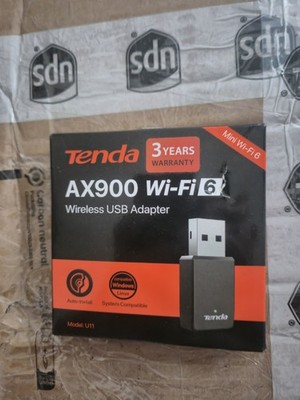 Tenda U11 USB-WLAN 6 Nano WiFi Adapter AX900 286Mbps MU-MIMO Schwarz