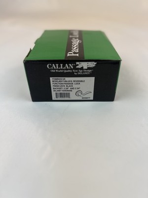 Callan #501T-BN-US19 Reversable Function Passage Lock Black