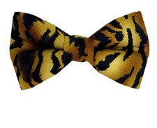 Men's Self Tie Bow Tie Tiger Animal Print