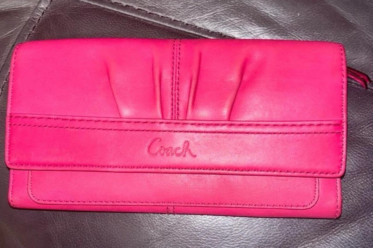 COACH wallet signature pink soho 長財布 coach soho pleated wallet products for sale | eBay
