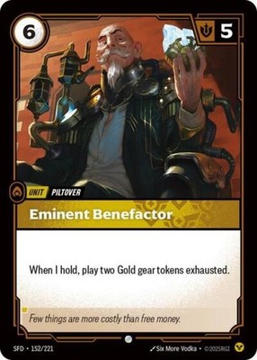 ~ Eminent Benefactor ~ Foil ~ Riftbound: Spiritforged