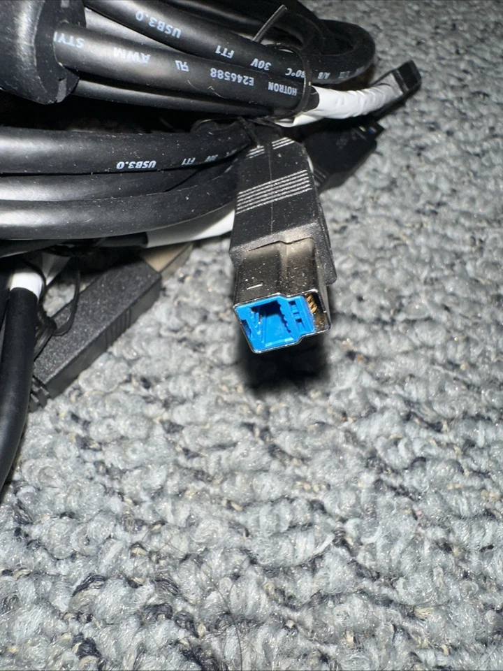 Lot Of 25 6ft USB 3.0 SuperSpeed USB A to USB B Cable - Image 2 of 3