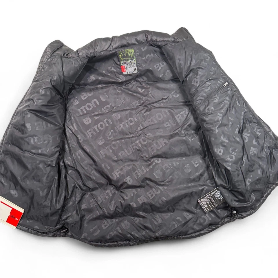 Burton AK Down Vest Mens Large True Black Puffer Lightweight Outerwear Winter - Image 3 of 4