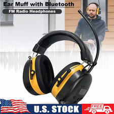 Wireless Bluetooth Headphones FM Radio Headphone Ear Earmuffs for Mowing Work