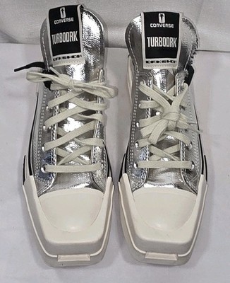 Converse Chuck 70 Low x Rick Owens Silver Lacquer Mens Size 5 Womens 7 EU 37.5
