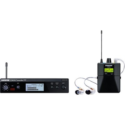Shure PSM 300 Wireless Personal Monitoring System w/SE215-CL Earphones Freq H20