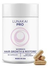 Lunakai Pro Women's Hair Growth  Restore 90 Capsules Biotin Selenium Collagen