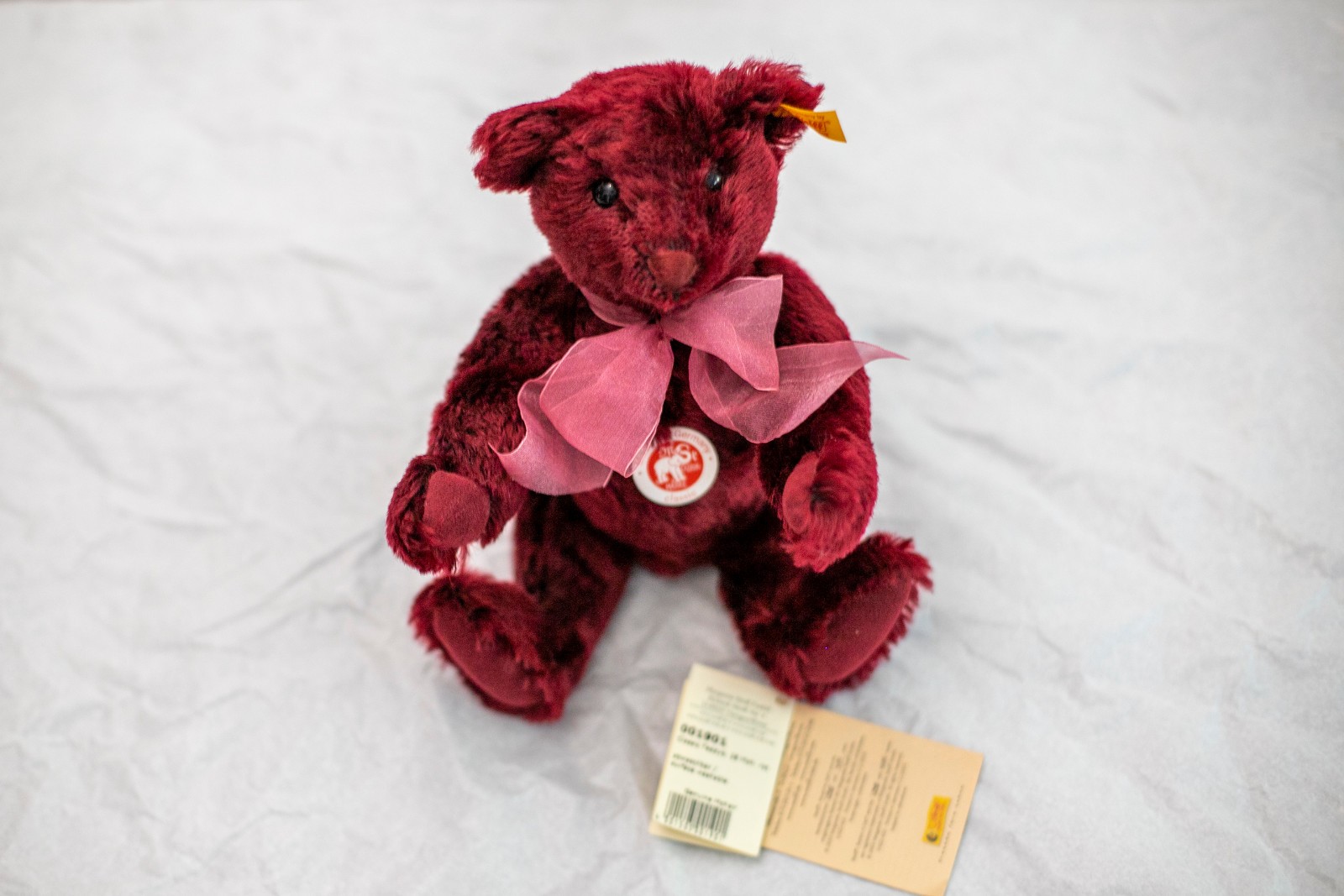 Ours Steiff Teddy Classic red mohair ref 001901 objet de collection
