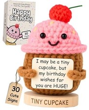 Birthday Gifts for Women - Tiny Cupcake With 30 Happy Birthday Cards | Funny 