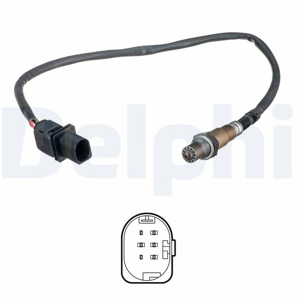 Delphi Lambdasonde Regelsonde FüR Peugeot 4007 2.2 Hdi Expert Kasten 2.0 1.6-image