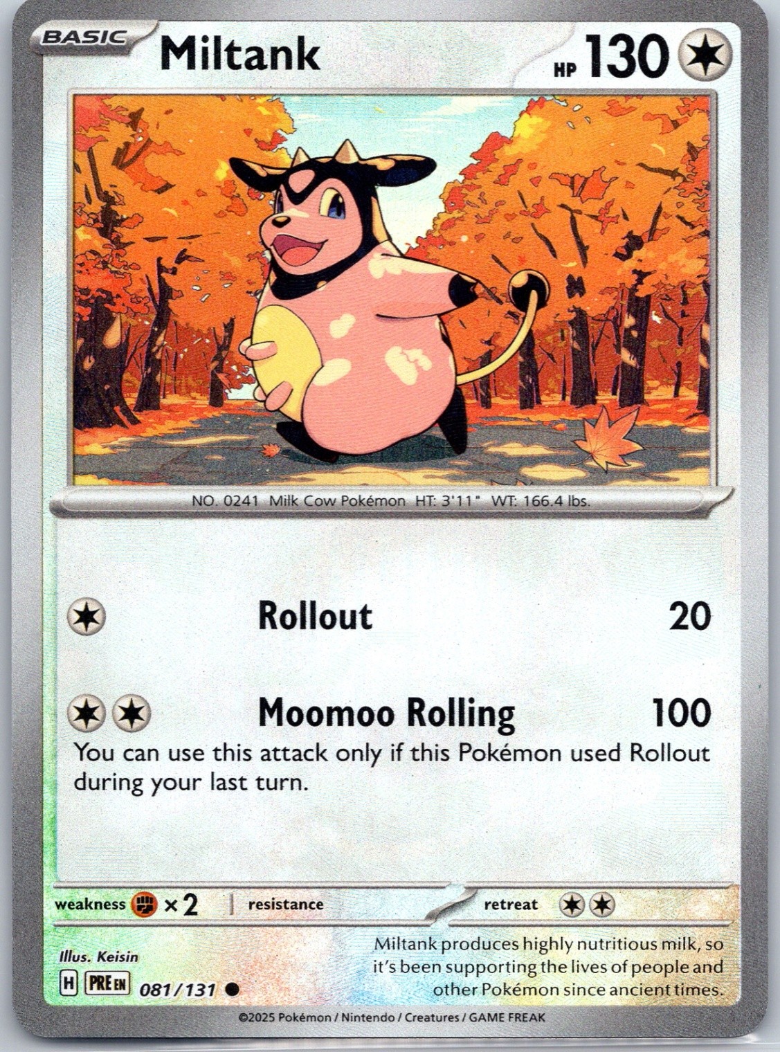 Miltank (Poke Ball Pattern) Holo SV: Prismatic Evolutions #081/131 NM