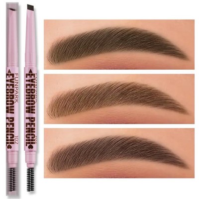 2 In1 Eyebrow Pencil Professional Cosmetics Makeup for Women 5 Colors Waterproof