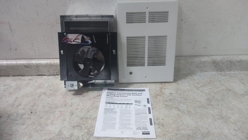 Dayton 5ZK68 120VAC 5,118 BtuH Recessed Electric Wall-Mount Heater (C)
