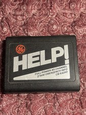 Vintage GE Help CB Radio 40 CHANNEL 2-Way Emergency/Info CB Radio Model 3-590B