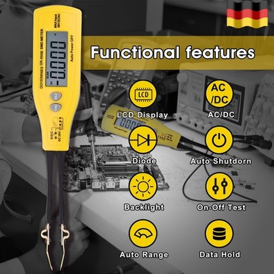 Digitales SMD Multimeter 990B   Kapazität Widerstand Diode LED Dioden Auto Range