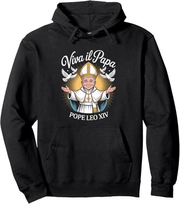God Bless Pope Leo XIV Cardinal Robert Prevost Unisex Hooded Sweatshirt