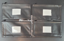 Smartake 11.5 x 6.2 Inches Zipper Money Bags w/Label Black 4 Pack #OP941D4 *Read