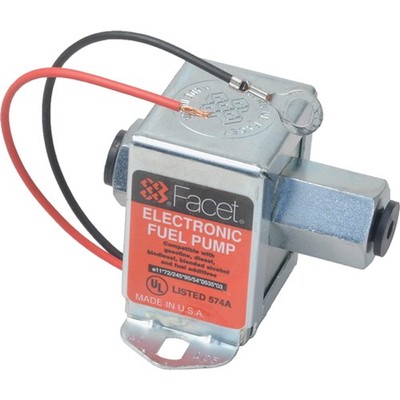 Facet Electronic Fuel Pump For Gasoline Diesel Biodiesel Low Power 30 Gph