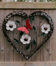 Metal Flower Frames Garden Ornament Sculpture Art - Handmade Recycled Metal Art