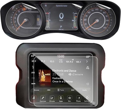 5pcs Screen Protector Set for 2018-2023 Jeep Wrangler Rubicon Sahara Gladiator