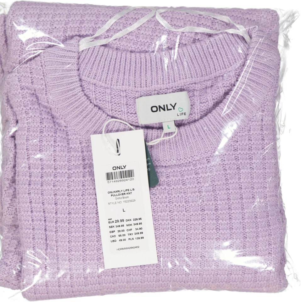 NEU ! Only Damen Pullover 15223929 flieder Gr. L - Bild 2 von 4