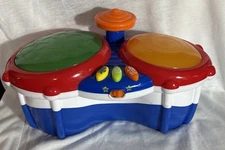 Big Steps Musical My First Bongo Drum Set Tray Works Lights Up