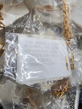 QTY 25 M39029 58-361 CONTACTS SEALED BAG Circular MIL Spec PIN 22M 22-28 GA Gold