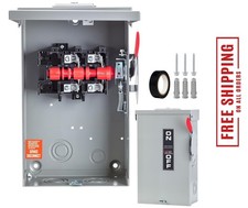 60 Amp Disconnect Switch 2 Pole 110/240V, Non-Fusible Safety Switch, Indoor Outd