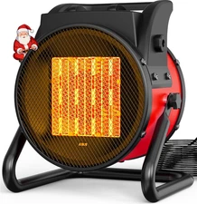 Outdoor Heaters for Patio, 1500W Outdoor Space Heater with 3S PTC Fast Heating, 