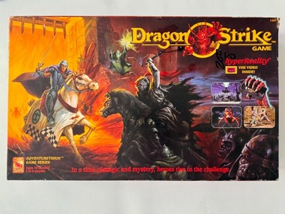 TSR DRAGON STRIKE Board Game w/VHS Tape 100% COMPLETE UNPUNCHED Unplayed! D&D