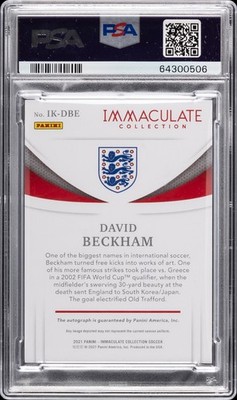 2021 David Beckham Autograph Panini Immaculate Ink /25 #IKDBE | eBay