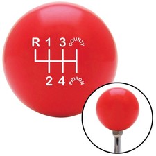 White Shift Pattern Cp20n Red Shift Knob W M16x1.5 Insert Shifter Auto Manual