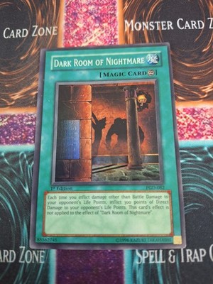 Yugioh Dark Room of Nightmare PGD-082 Super Rare 1st Edition Moderately Played