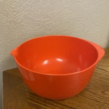 Rosti RED 4 L Bowl Mepal Denmark Melamine Spout Mixing Batter Nesting VTG NICE!